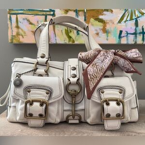 Y2K 2006 65th Anniversary Coach Legacy Satchel - White - 10330 🤍